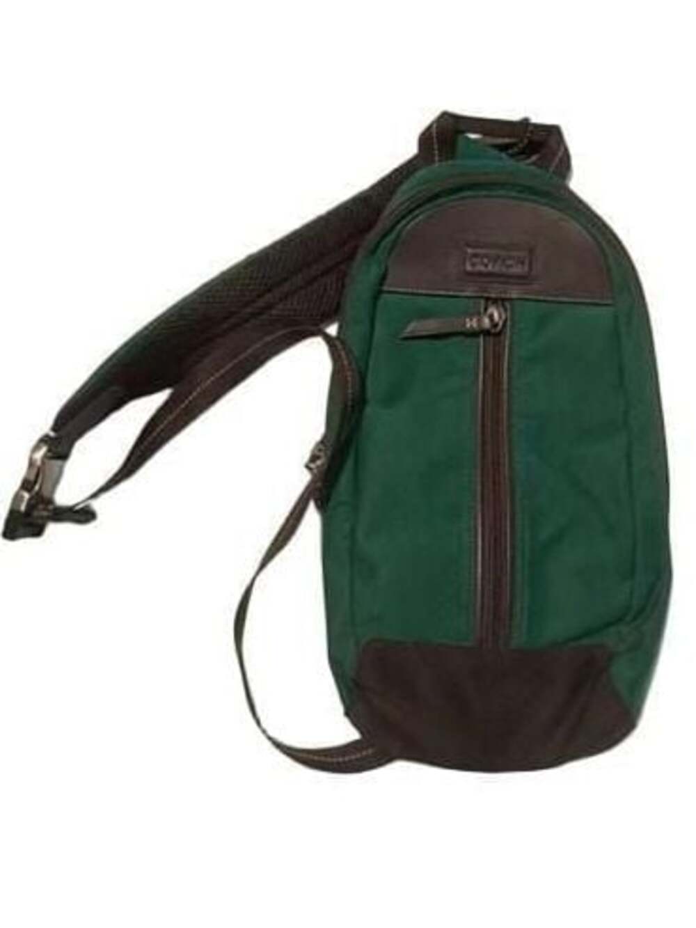 Coach Varick Nylon Sling Bag F70692 Green